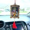 Hindu Car Hanging Ornament Car Hanger Photo Frame Rear View Mirror Car Charm Interior Decoration Accessories Car Dashboard Decor Ganesha Krishna Hanuman Om Balaji Shiv (pack of 1)